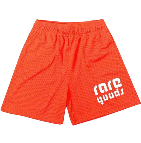 Orange Mesh Shorts
